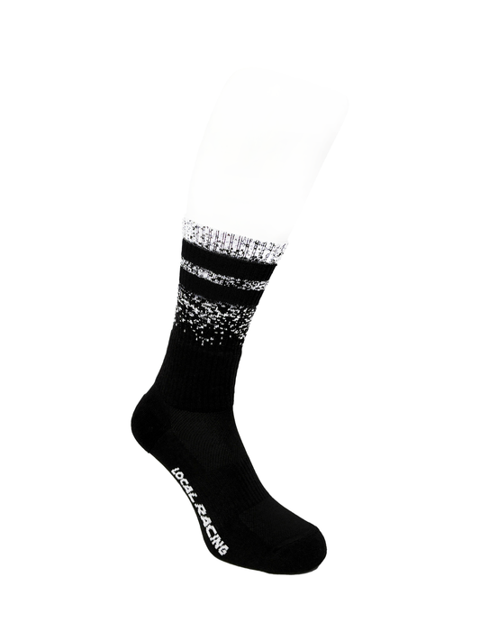 Calcetines Distortion White Black