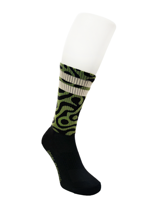 Rider Socks / Raw Collection - Green Olive
