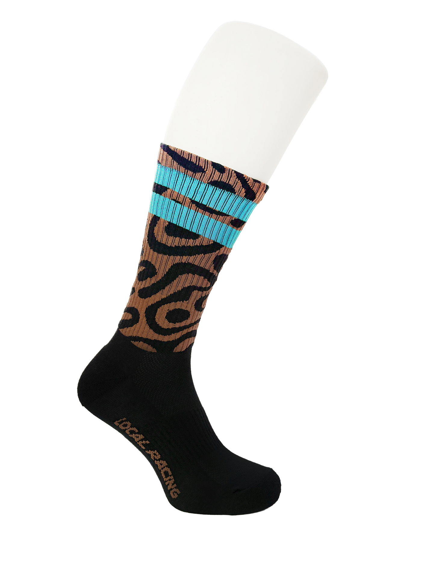Rider Socks / Raw Collection - Brown Blue Scooby