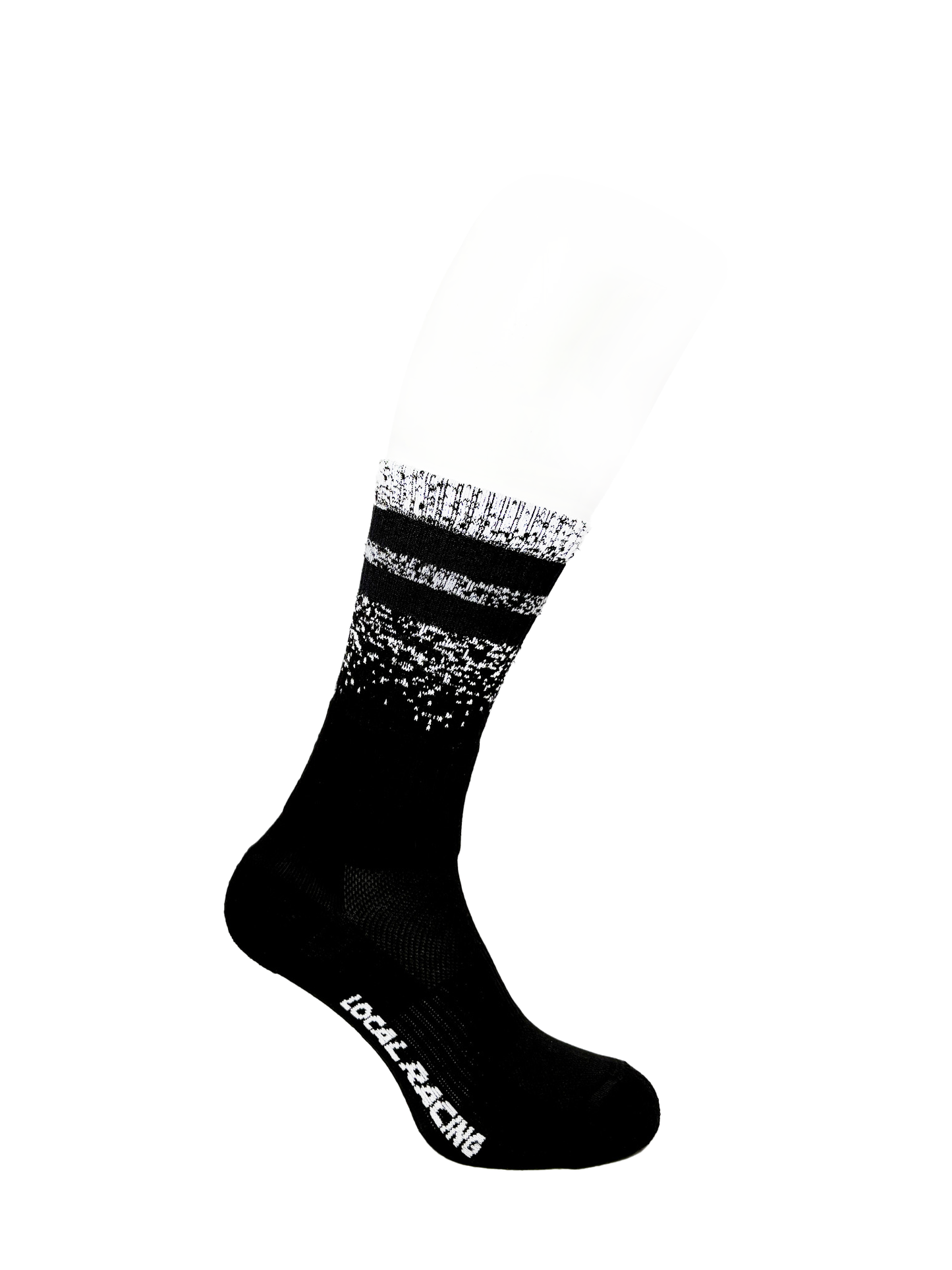 Calcetines Distortion White Black