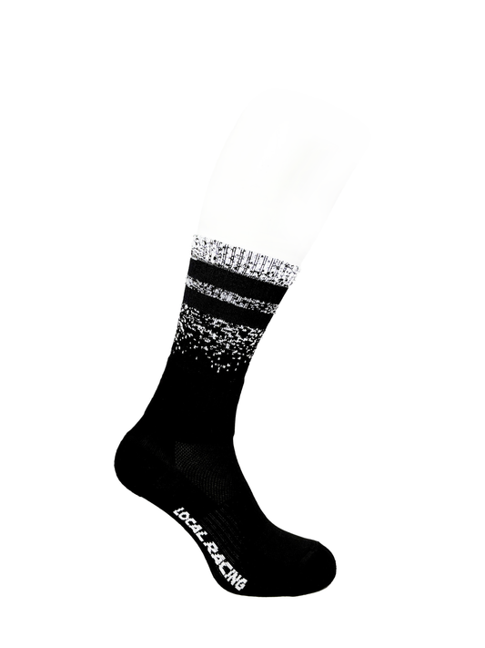 Calcetines Distortion White Black